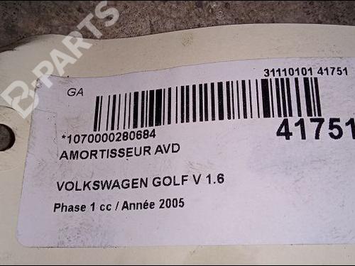 Right front shock absorber VW GOLF V (1K1) 1.6 | BP9614113M17 
