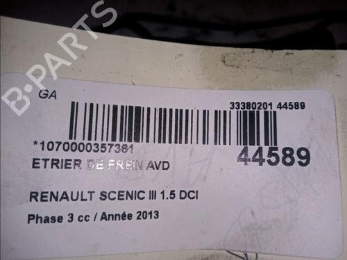 Right front brake caliper RENAULT SCÉNIC III (JZ0/1_) 1.5 dCi | BP14877654M104 