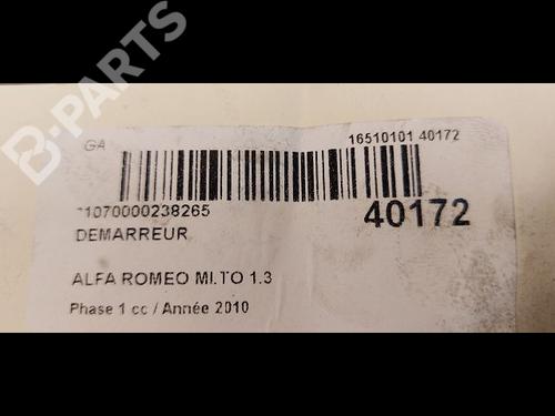 Starter ALFA ROMEO MITO (955_) 1.3 MultiJet (955AXP1A, 955AYC1A) | BP9612627M8 