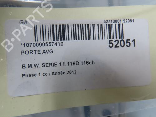Used Left front door BMW 1 (F20) 116 d (116 hp) 22524659