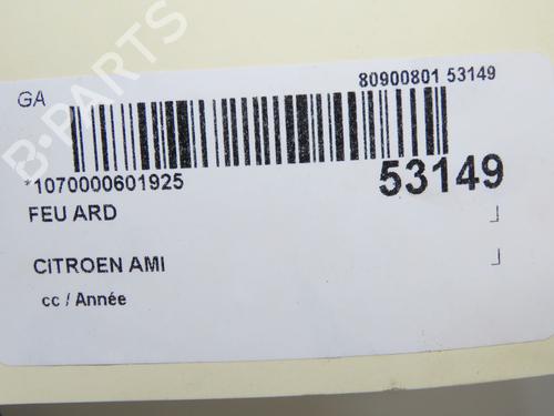Used Right taillight Right taillight CITROËN AMI (9A_) Electric (9AZ2CA) (8 hp) 36495821 36495821