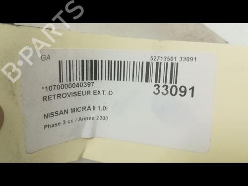 Used Right mirror NISSAN MICRA II (K11) 1.0 i 16V (54 hp) 23176214