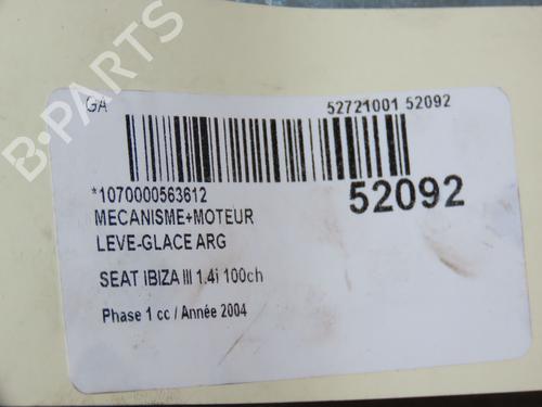Rear left window mechanism SEAT IBIZA III (6L1) 1.4 16V | BP28968941C24 