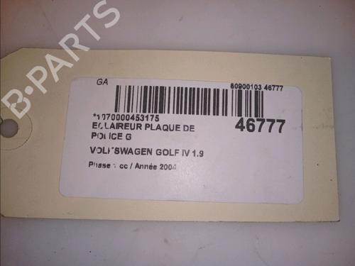 Éclairage de plaque d'immatriculation Éclairage de plaque d'immatriculation VW GOLF IV (1J1) 1.9 TDI (101 hp) 14952070 14952070