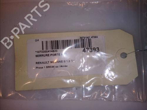 Used Rear right lock RENAULT MEGANE III Grandtour (KZ0/1) 1.9 dCi (KZ0J, KZ0N, KZ1S) (131 hp) 14951726