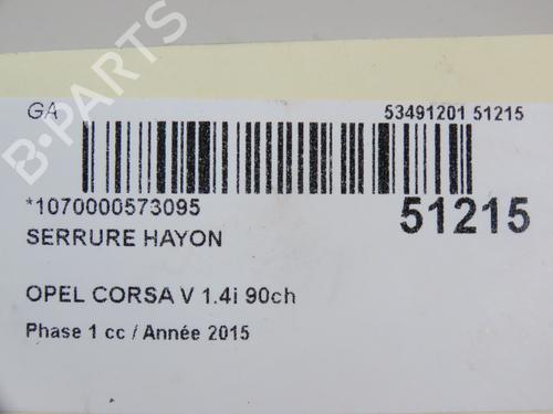 Bakluke lås OPEL CORSA E (X15) 1.4 (08, 68) | BP23125092C101 