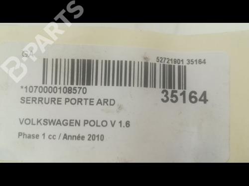 Rear right lock VW POLO V (6R1, 6C1) 1.6 TDI | BP9597676C99 