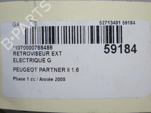 Retrovisor esquerdo PEUGEOT PARTNER Tepee 1.6 VTi | BP36682346C26  - Image 7