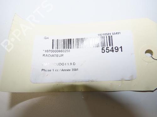Used Water radiator Water radiator FIAT SCUDO Bus (220_) 1.9 D (69 hp) 36493489 36493489