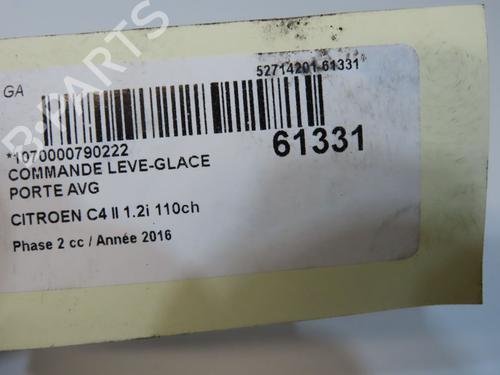 Left front window switch CITROËN C4 II (NC_) 1.2 THP 110 (NCHNZ6, NCHNV6) | BP38737314I27 - Image 4