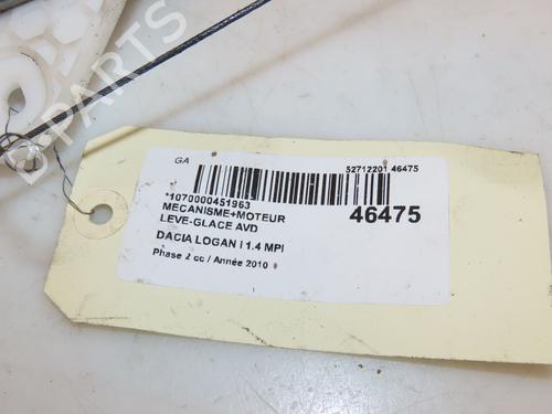 Used Front right window mechanism DACIA LOGAN (LS_) 1.4 MPI LPG (LS0C) (75 hp) 16586459