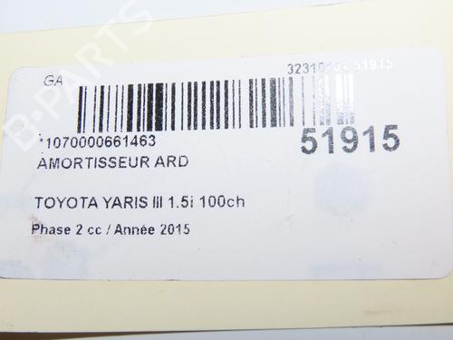 Right rear shock absorber TOYOTA YARIS (_P13_) 1.5 Hybrid (NHP130_) | BP29318755M19 