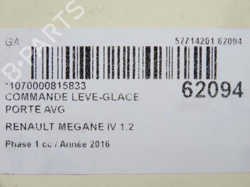 Left front window switch RENAULT MEGANE IV Grandtour (K9A/M/N_) 1.2 TCe 130 (K9MR) | BP40241066I27 - Image 5