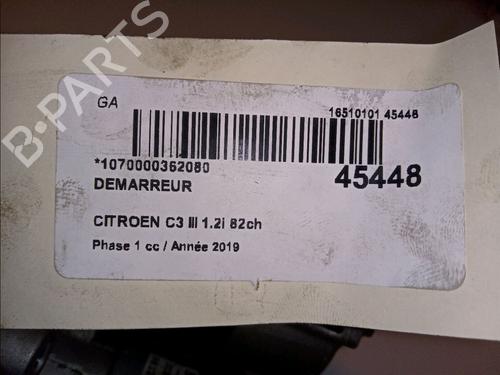 Startmotor CITROËN C3 III (SX) 1.2 PureTech 82 (83 hp) 11099239