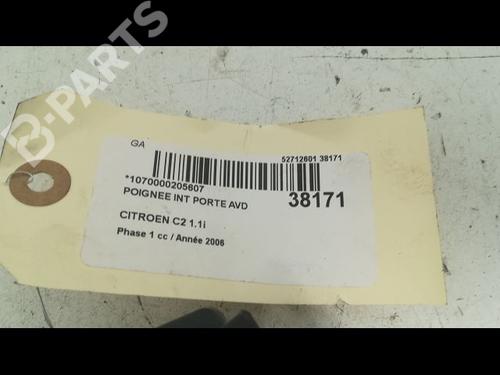 Front right interior door handle CITROËN C2 (JM_) 1.1 | BP9604174I14 