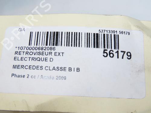 Used Right mirror Right mirror MERCEDES-BENZ B-CLASS Sports Tourer (W245) B 200 CDI (245.208) (136 hp) 32691183 32691183