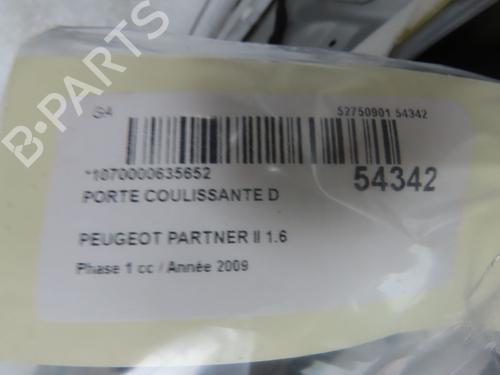 Right slide door PEUGEOT PARTNER Tepee 1.6 HDi 16V | BP28832039C75 