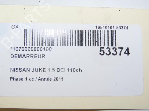 Starter NISSAN JUKE (F15) 1.5 dCi | BP28801416M8 