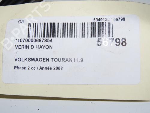 Amortiguador portón/maletero VW TOURAN (1T1, 1T2) 1.9 TDI (105 hp) 31302757
