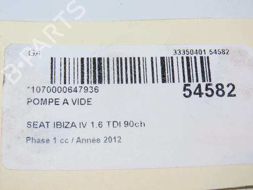 Used Vacuum pump SEAT IBIZA IV (6J5, 6P1) 1.6 TDI (90 hp) 29150963