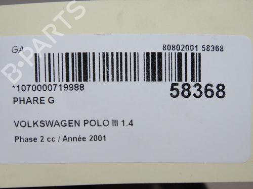 Left headlight VW POLO (6N2) 1.4 | BP36345358C28  - Image 5