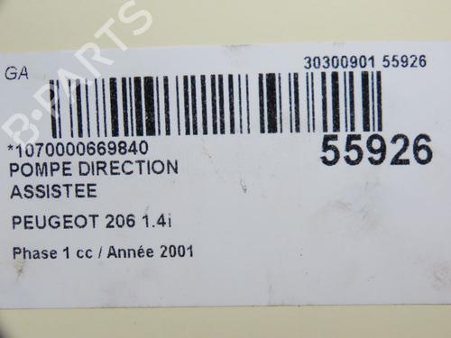 Used Steering pump PEUGEOT 206+ (2L_, 2M_) 1.4 i (2LKFWA, 2MKFWA) (75 hp) 30955801