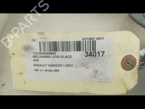 Used Front right window mechanism Front right window mechanism RENAULT KANGOO (KC0/1_) 1.5 dCi (57 hp) 9594899 9594899