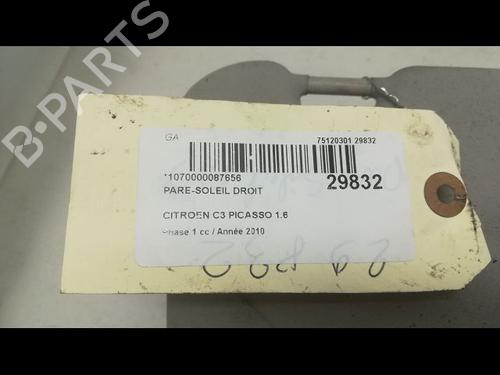 Right sun visor CITROËN C3 Picasso (SH_) 1.6 HDi | BP23177451I2