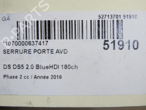 Front right lock DS DS 5 (KF_) 2.0 BlueHDi 180 | BP36939876C97  - Image 7