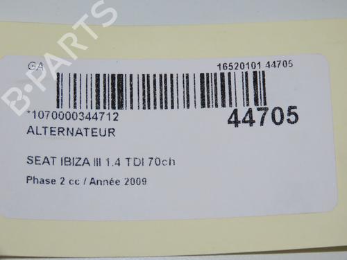 Used Alternator SEAT IBIZA III (6L1) 1.4 TDI (70 hp) 11099321