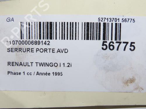 Used Front right lock Front right lock RENAULT TWINGO I (C06_) 1.2 (C063, C064) (55 hp) 33008108 33008108