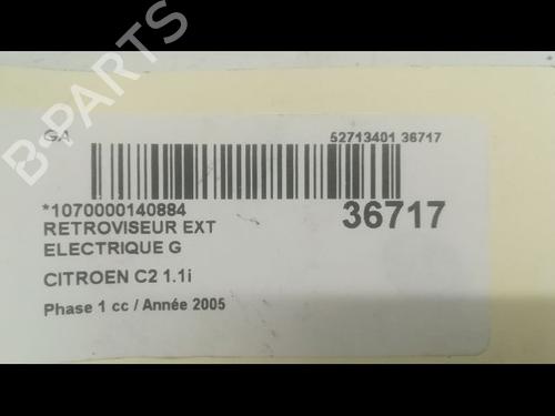 Used Left mirror CITROËN C2 (JM_) 1.1 (60 hp) 9599908