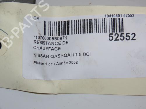 Used Heater resistor NISSAN QASHQAI I (J10, NJ10) 1.5 dCi (106 hp) 28829309