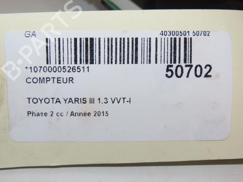 Instrument cluster TOYOTA YARIS (_P13_) 1.3 (NSP130_, NSP130) | BP28801756C47 