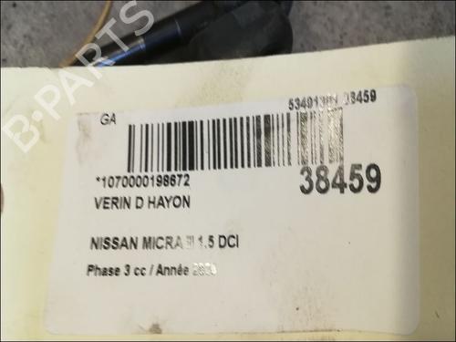 Tailgate lift support NISSAN MICRA III (K12) 1.5 dCi | BP14879803C138 