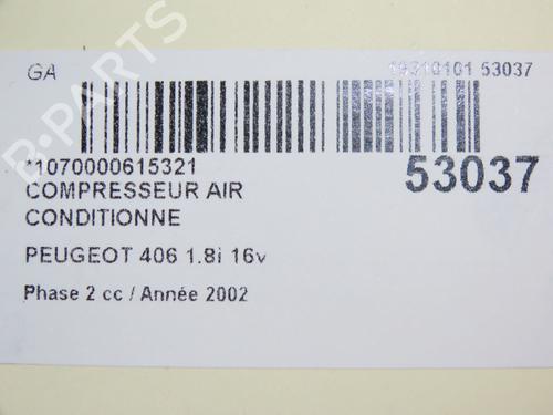AC compressor PEUGEOT 406 (8B) 1.8 16V | BP28829258M34 