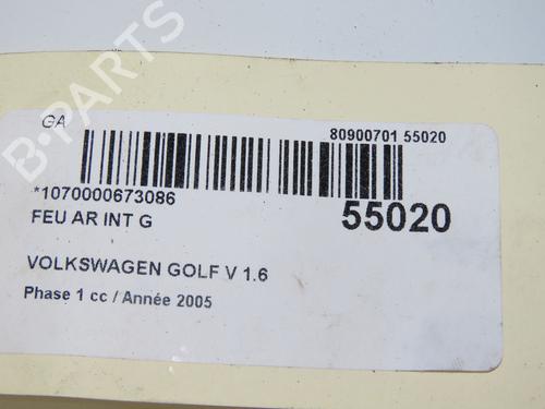 Left tailgate light VW GOLF V (1K1) 1.6 FSI | BP31692781C79 - Image 5