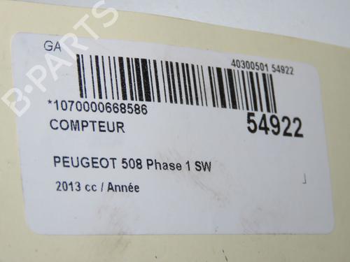 Used Instrument cluster PEUGEOT 508 SW I (8E_) 1.6 HDi (115 hp) 31819576