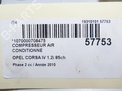 AC compressor OPEL CORSA D (S07) 1.2 (L08, L68) | BP32377306M34 - Image 9