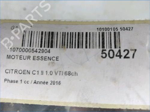 Used Engine CITROËN C1 II (PA_, PS_) 1.0 VTi 68 (69 hp) 19528880