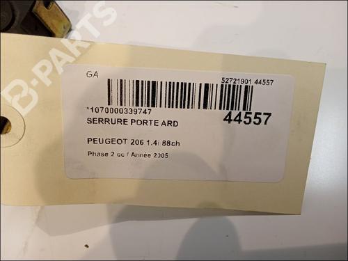 Rear right lock PEUGEOT 206 Hatchback (2A/C) 1.4 16V | BP11103419C99 