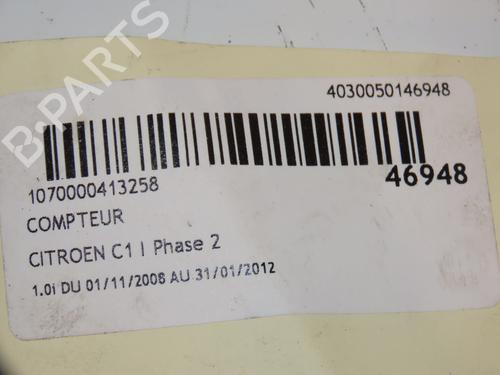 Used Instrument cluster CITROËN C1 (PM_, PN_) 1.0 (68 hp) 16832929