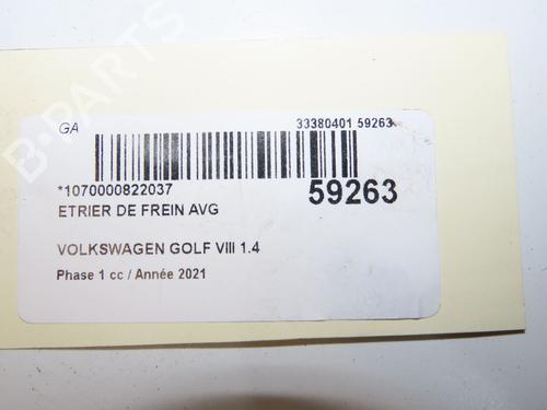 Left front brake caliper VW GOLF VIII (CD1, DA1) 1.4 GTE Plug-in Hybrid | BP39893863M105 - Image 3