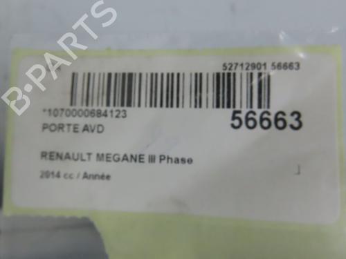 Used Right front door RENAULT MEGANE III Hatchback (BZ0/1_, B3_) 1.2 TCe (BZ2B, BZ11) (116 hp) 30893449
