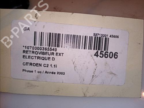 Used Right mirror CITROËN C2 (JM_) 1.1 (60 hp) 11102596