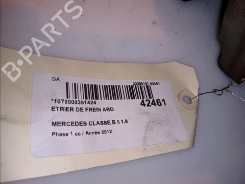 Used Right rear brake caliper MERCEDES-BENZ B-CLASS Sports Tourer (W246, W242) B 200 CDI (246.201) (136 hp) 14877057