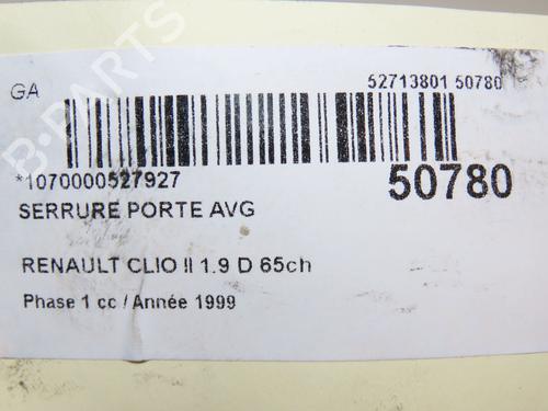 Used Front left lock RENAULT CLIO II (BB_, CB_) 1.9 D (B/CB0E, BB0J) (64 hp) 24359043