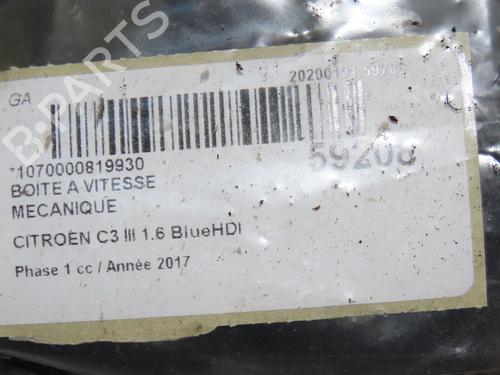 Used Gearbox Gearbox CITROËN C3 III (SX) 1.6 BlueHDi 100 (99 hp) 39997036 39997036