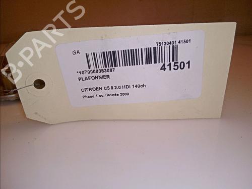 Used Interior roof light CITROËN C5 III (RD_) 2.0 HDi 140 (RDRHF8, RDRHFA, RDRHA8, RDRHAJ) (140 hp) 11103900