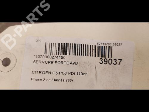 Front right lock CITROËN C5 II (RC_) 1.6 HDi (RC8HZB) | BP9613169C97 